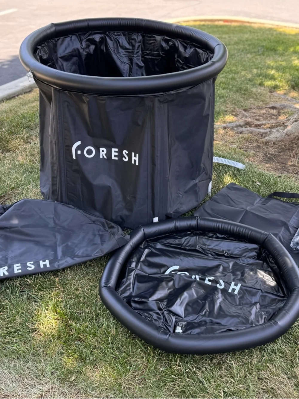 fresh Black Foldable Portable Bath Tub